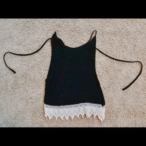 Black and white crop top!!